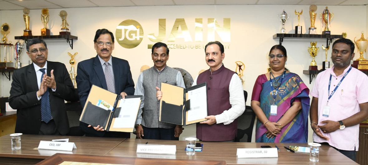 JAIN (Deemed-to-be University) Formalises its Partnership with IIBF